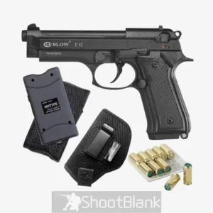 Blow F92 Beretta Blank Gun with Blanks, Holster and Stun Gun