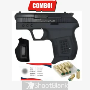 Sur Arms 2004 9mm Blank Pepper Gun Combo with Holster, Card Permit, and 10 Blanks