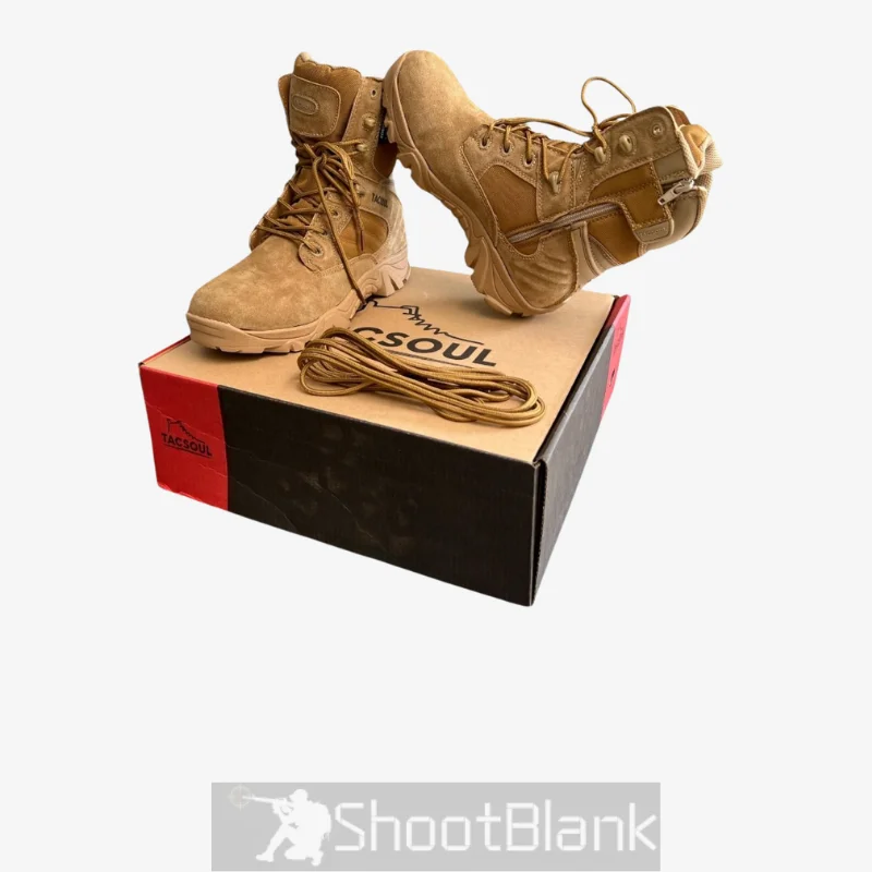 TACSOUL Tactical Brown Combat Boots 3 TACSOUL Tactical Brown Combat Boots - Image 3