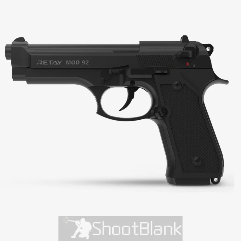 Retay Mod 92 Blank Gun – Full-Metal 9mm Beretta-Styled Replica 1 Retay Mod 92 Blank Gun | 9mm Full-Metal Beretta 92 Replica
