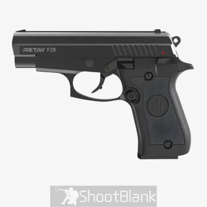 RETAY F29 9MM BLANK GUN BLACK 1 RETAY F29 9MM BLANK GUN BLACK
