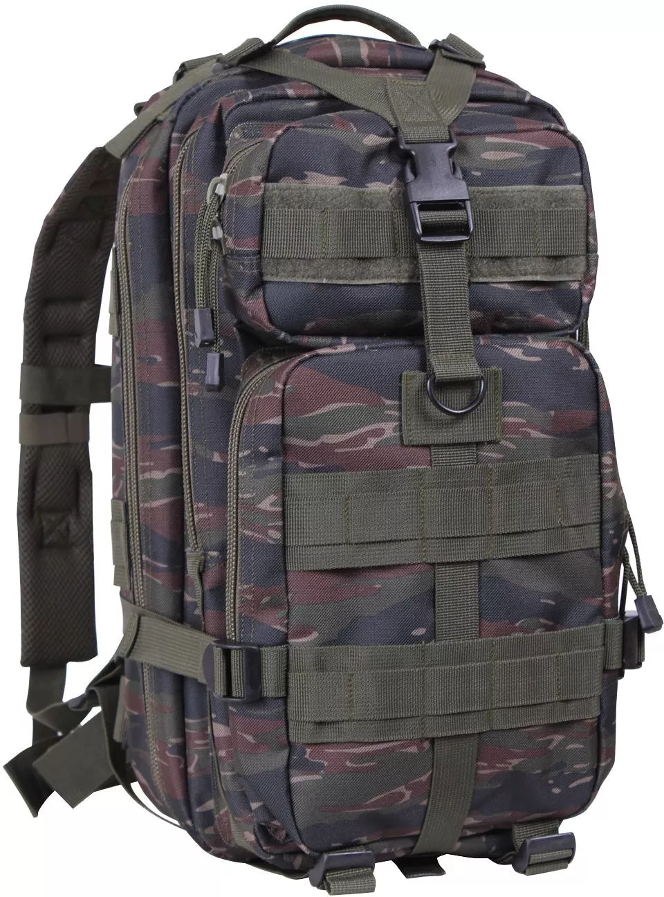 Black Khaki Green Backpack from Shoot Blanks – Stylish, versatile backpack for school, work, and travel. Available through 1 Stop Security