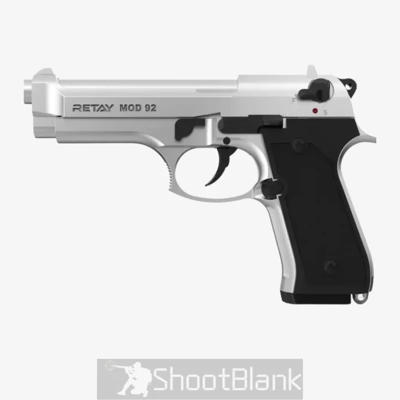 Retay Mod 92 Blank Gun Chrome 1 Retay Mod 92 Blank Gun Chrome