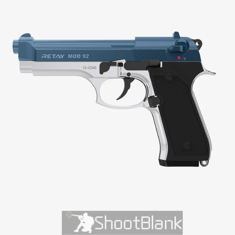 RETAY MOD 92 Shiny Chrome Blank Gun for Sale – Premium Blank Guns for Sale in Centurion, Cape Town 1 RETAY MOD 92 Shiny Chrome