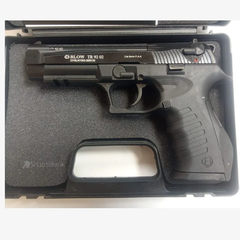 BLOW TR 92 02 Black Blank Gun – 9mm PAK Top Fire Pistol - Image 2